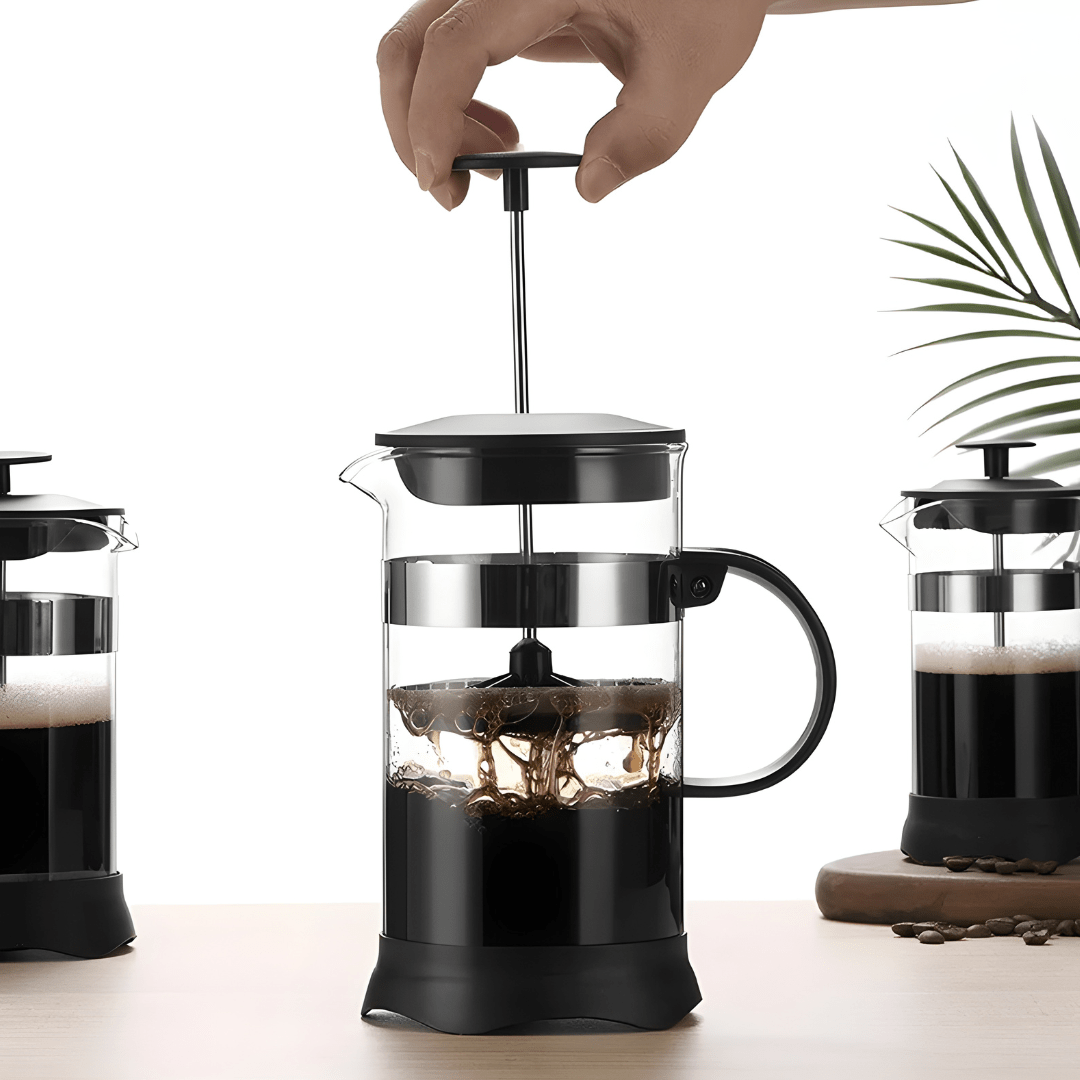 French Press coffee & tea maker with C‑shaped handle – 600ml or 1000ml – Beirut Lebanon