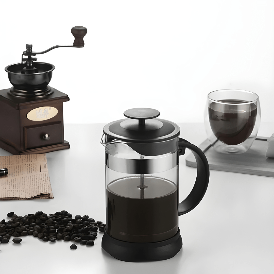 French Press coffee & tea maker with C‑shaped handle – 600ml or 1000ml – Beirut Lebanon