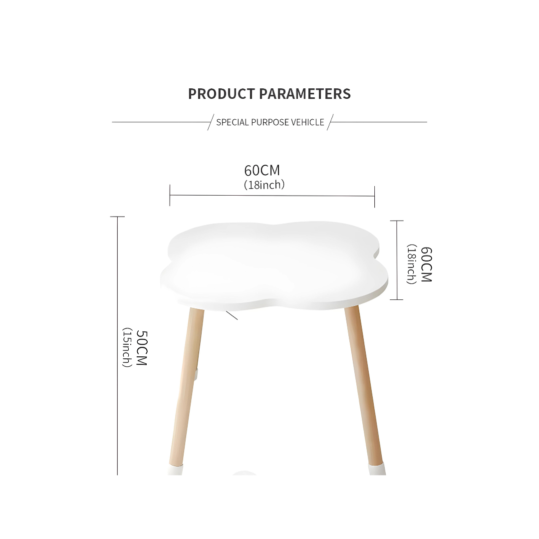 Kids Premium Quality MDF Cloud Table And Chair Set