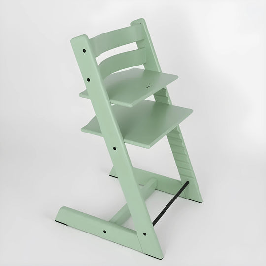 Beech Wood Adjustable Baby High Chair With Full Accessories