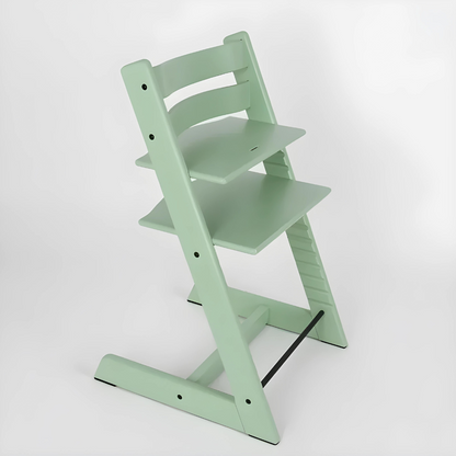 Beech Wood Adjustable Baby High Chair With Full Accessories