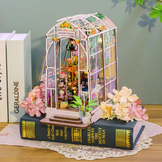 DIY Prachtig Tuinhuis Miniatuurpakket met LED-verlichting