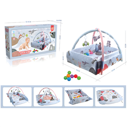 Educational Baby Gym , Interactive Play Mat with Ball Pit