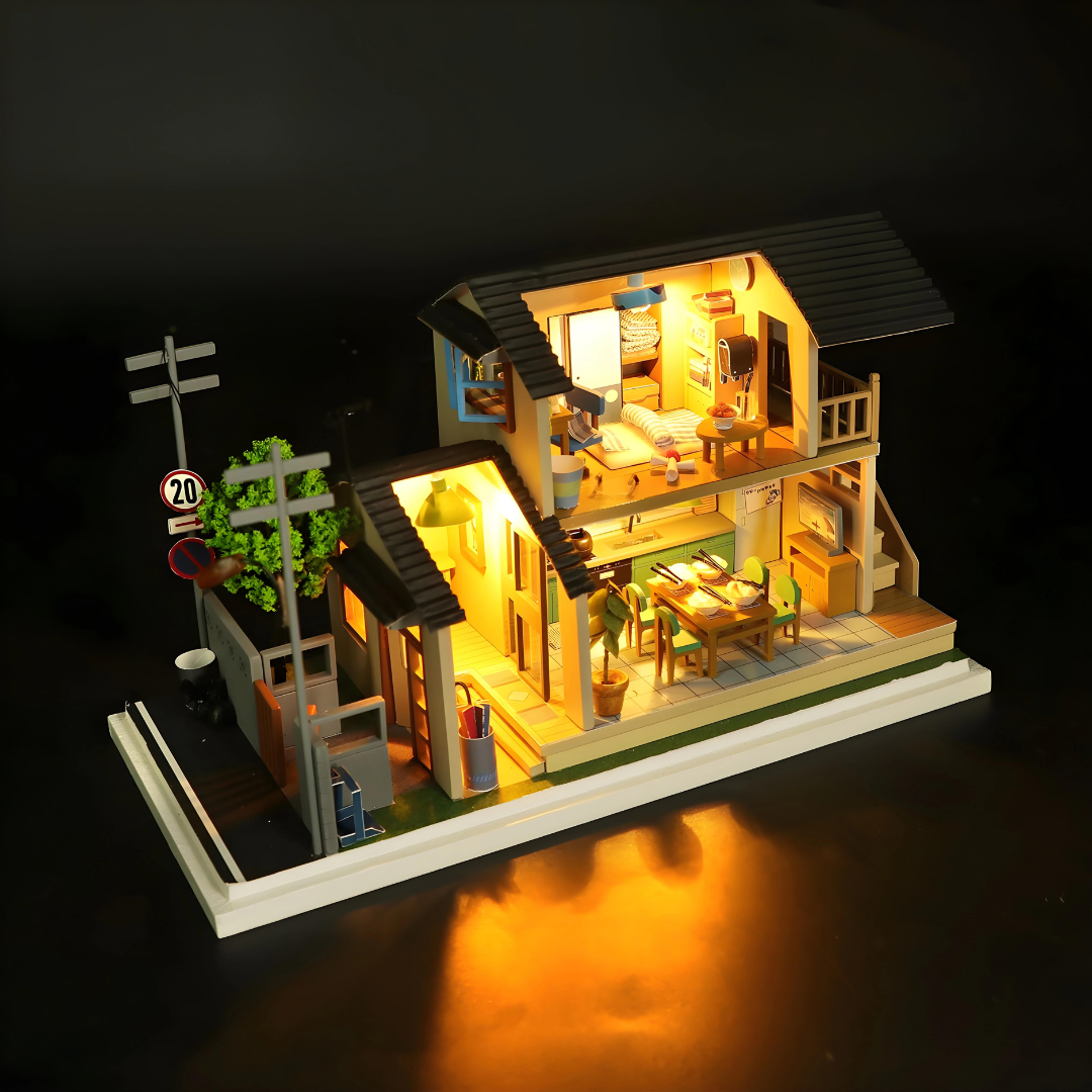 DIY Amano's Home Miniature House With LED Light