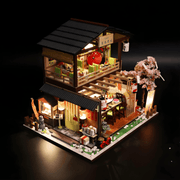 DIY Japanese miniature sushi house kit with LED light – handmade dollhouse set for collectors and gift lovers in Beirut Lebanon