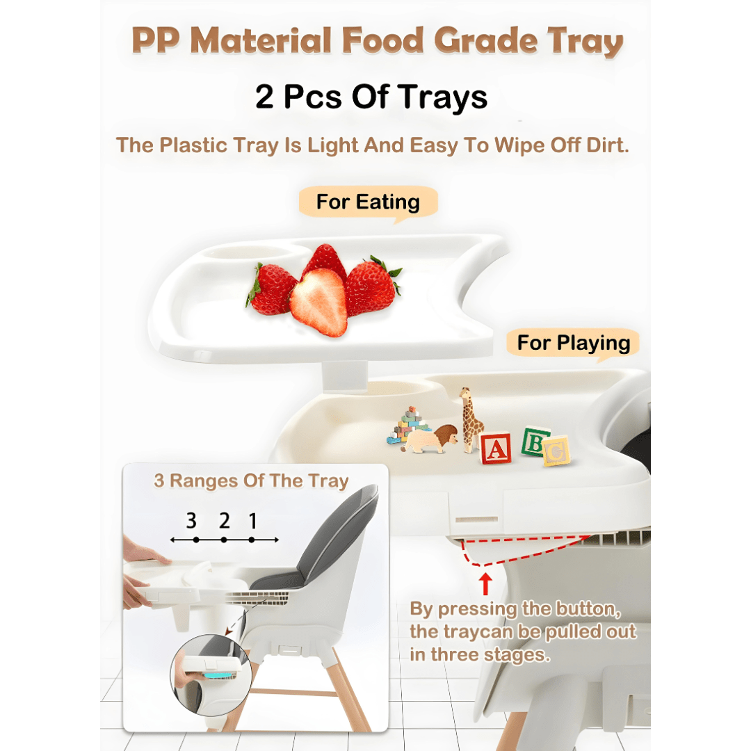 Multi-function baby feeding chair with removable BPA-free tray – Beirut Lebanon
