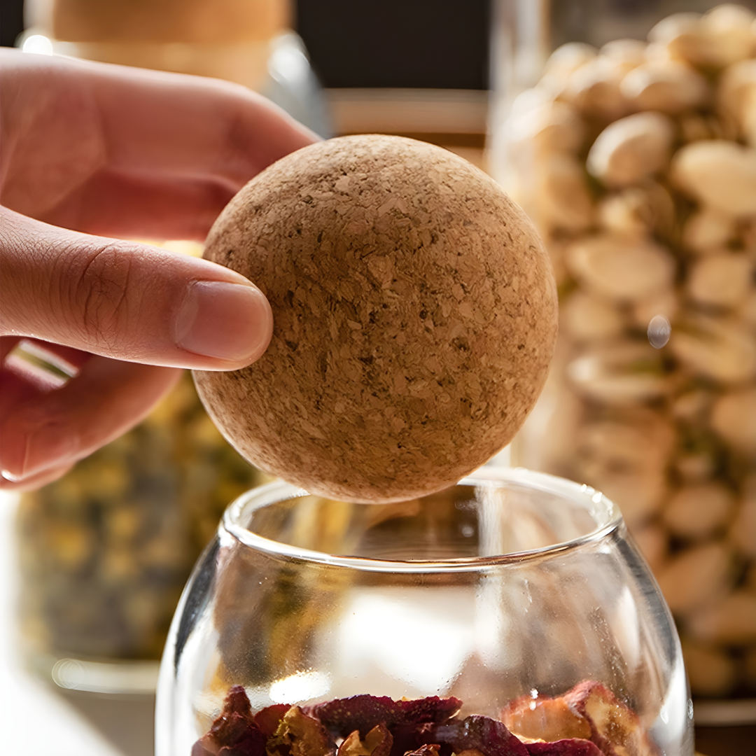 Premium Borosilicate Glass Kitchen Storage Jars