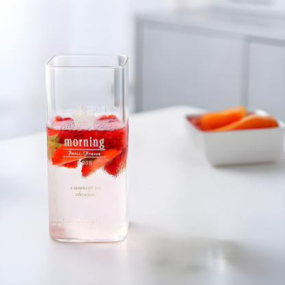 Clear 400ml Glass Cup for Beverages