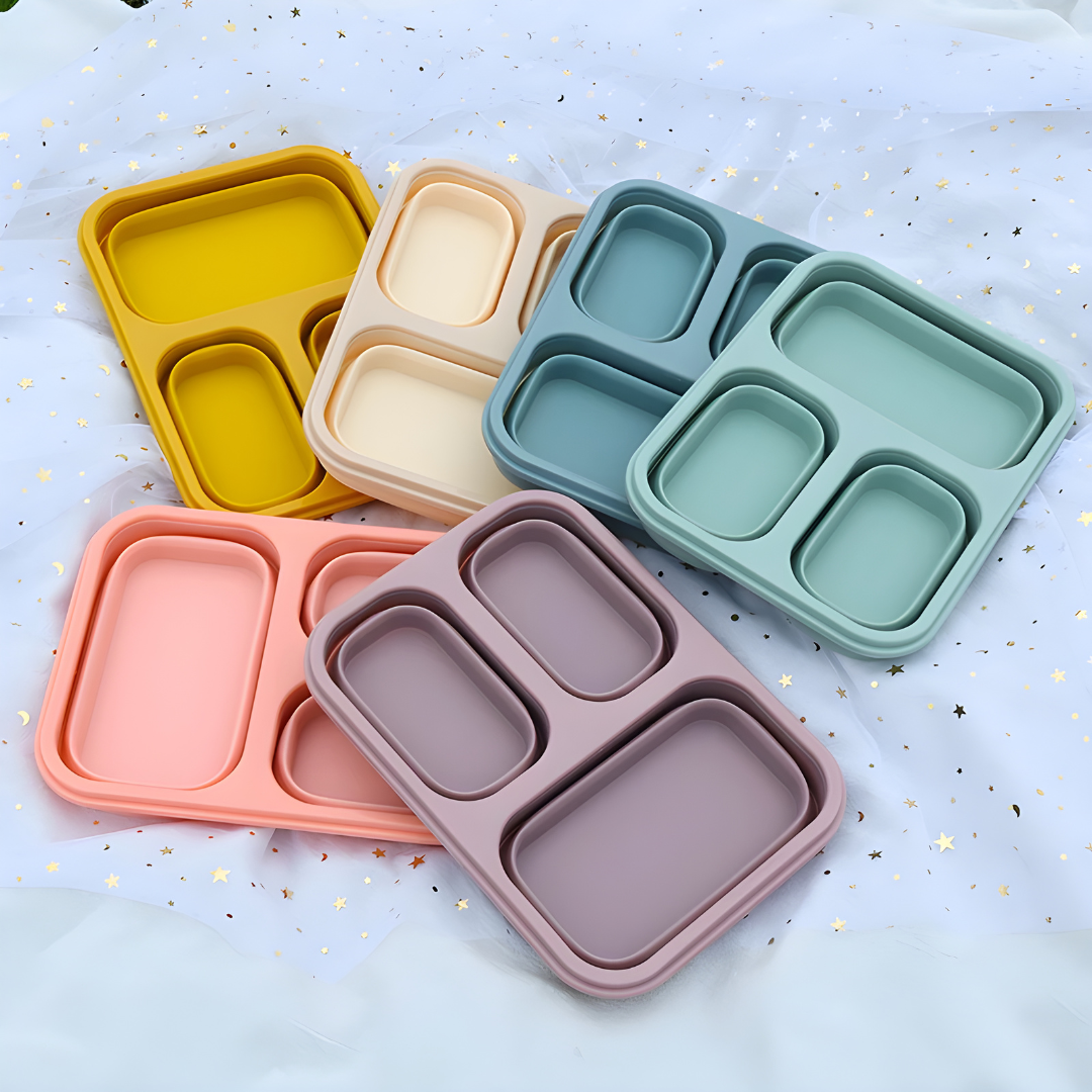 Kids Collapsible BPA-Free Silicone Lunch Box