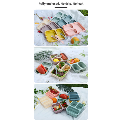 Kids Collapsible BPA-Free Silicone Lunch Box