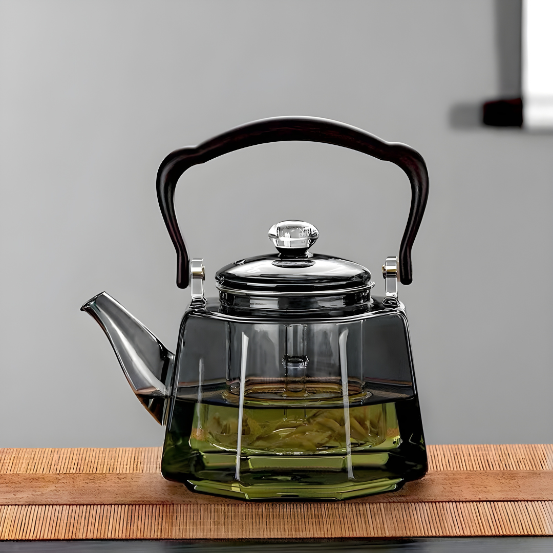 Premium Glass Tea Kettle with Intelligent Heating 1000w