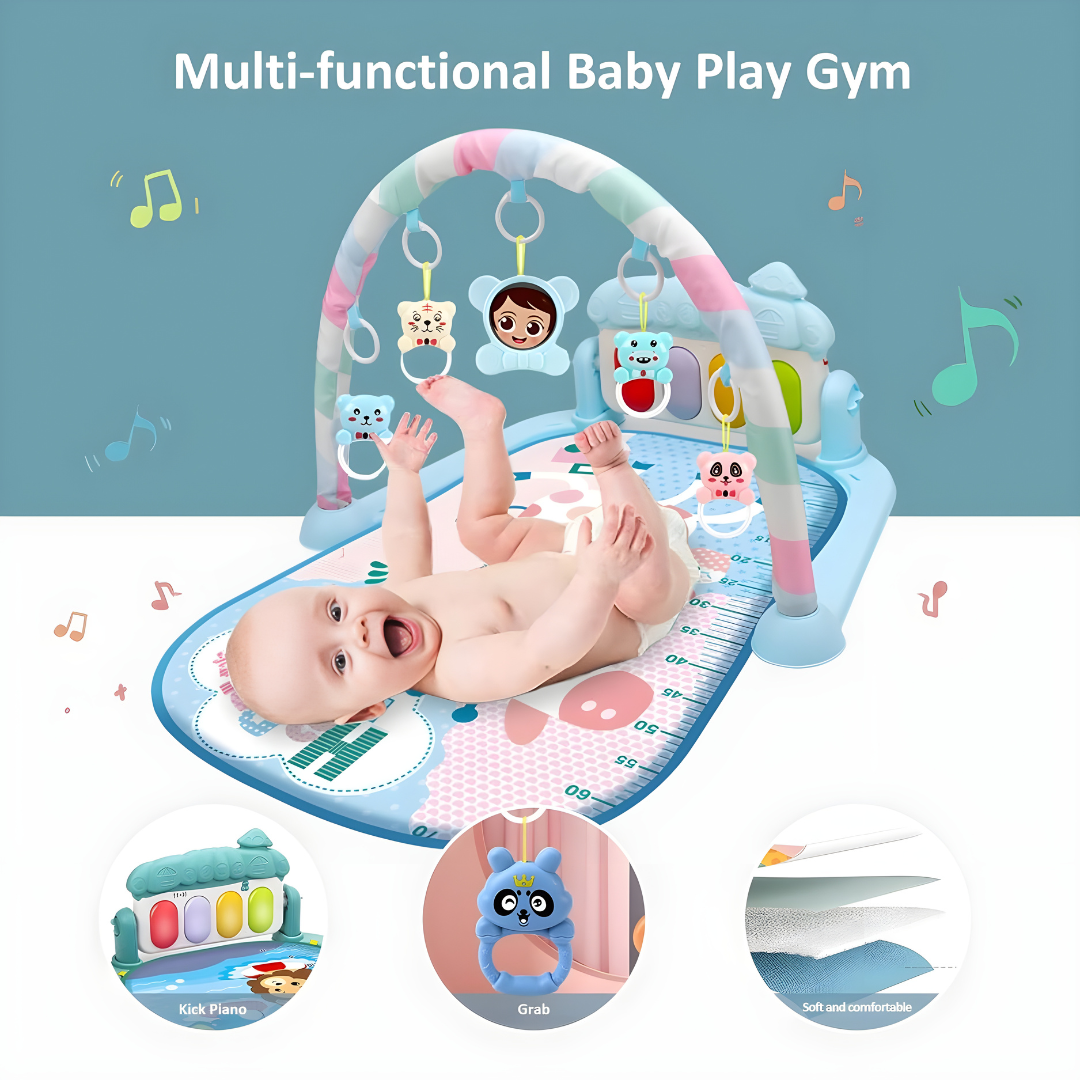 Infant Piano Gym Mat: Soft, Musical, and Educational (0-12 months)