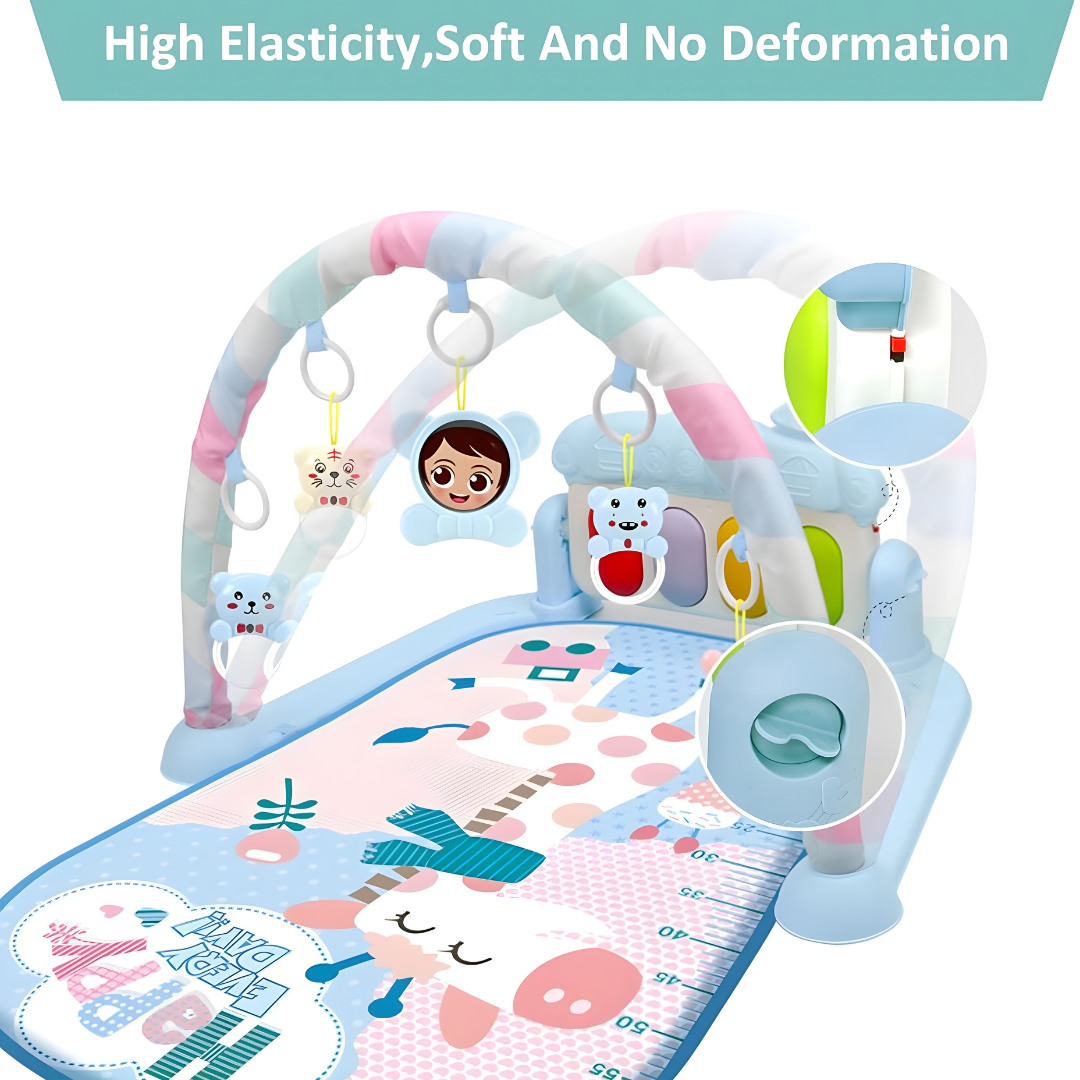 Infant Piano Gym Mat: Soft, Musical, and Educational (0-12 months)