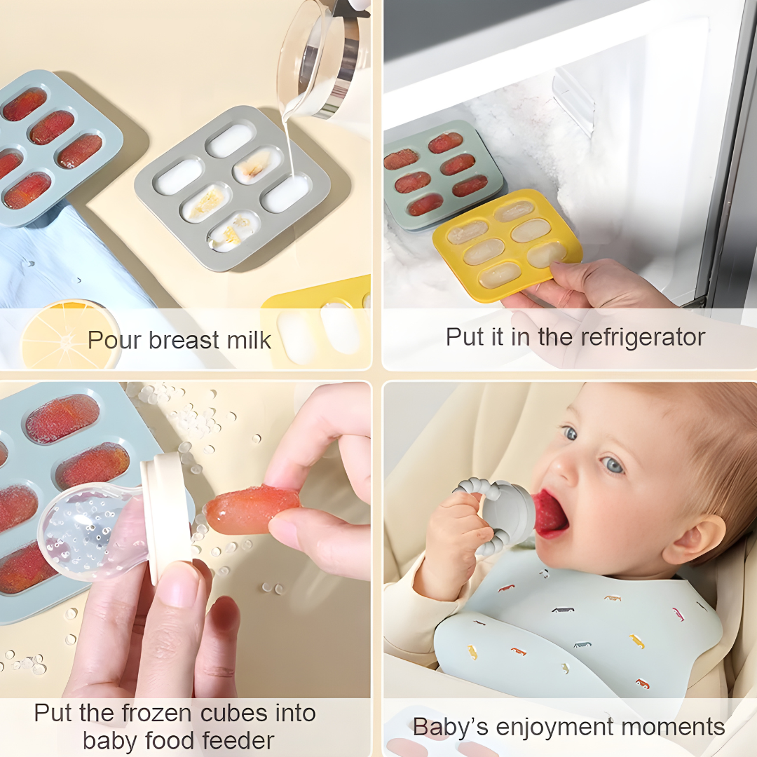 Eco-Friendly Silicone Ice Cube and Pacifier Set