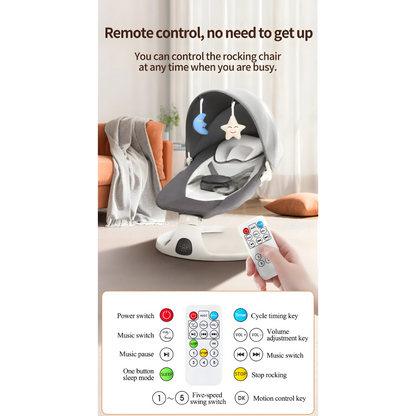 Modern Bluetooth Electric Baby Swing Chair