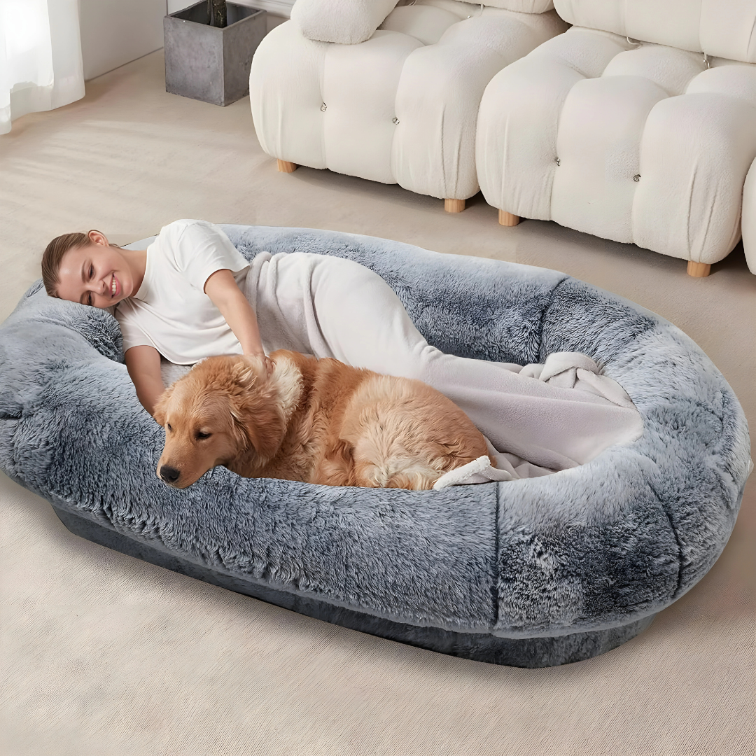 Premium Orthopedic Human Dog Bed with Plush Comfort