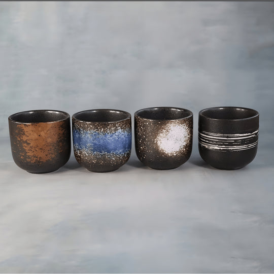 Handbeschilderd aardewerk Japanse vintage stijl 200ML