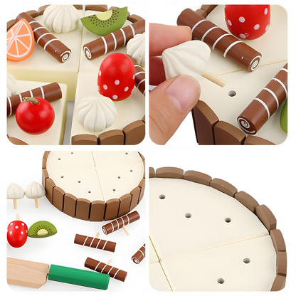 Wooden Magnetic Cake Set 3 Years +