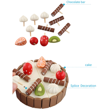 Wooden Magnetic Cake Set 3 Years +