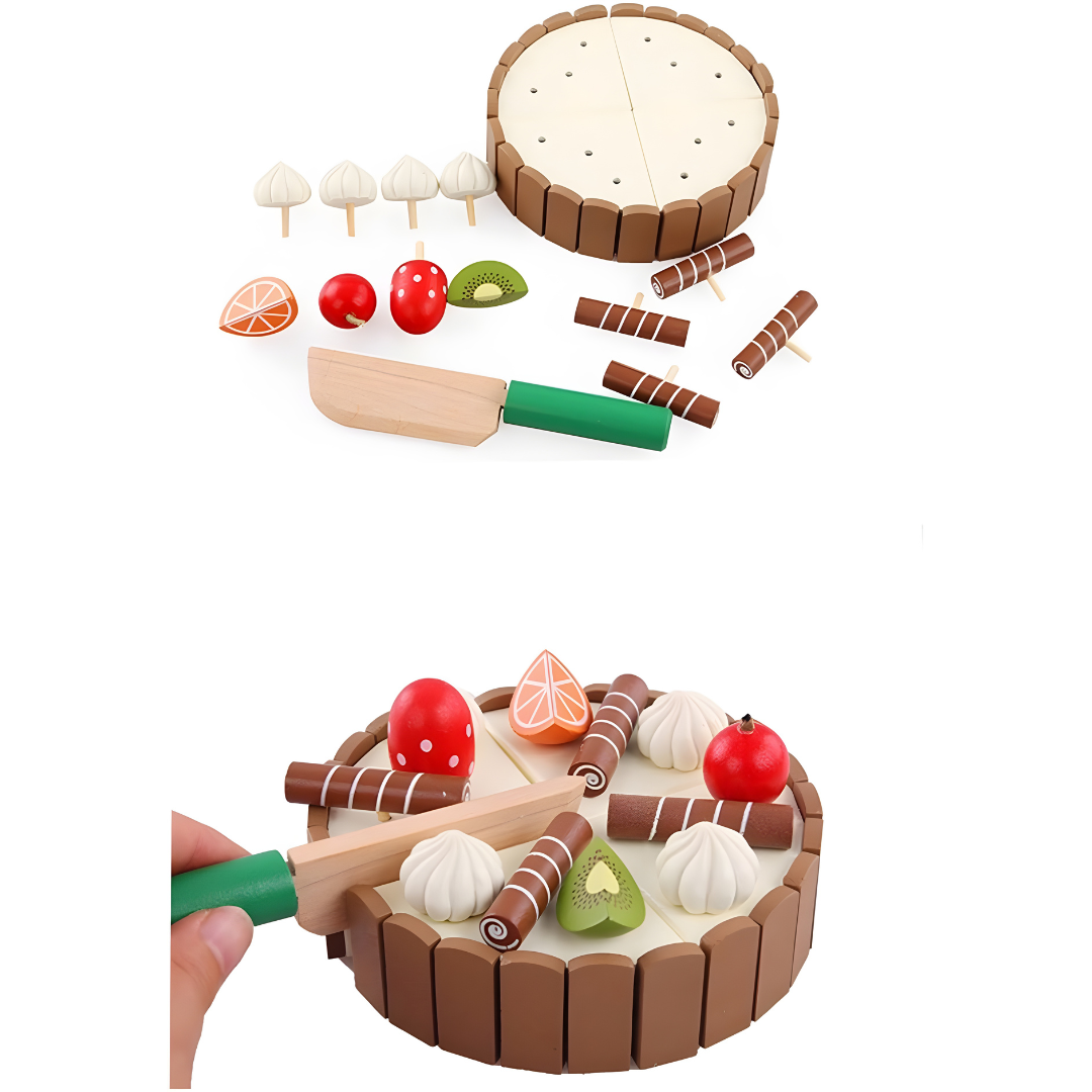 Wooden Magnetic Cake Set 3 Years +