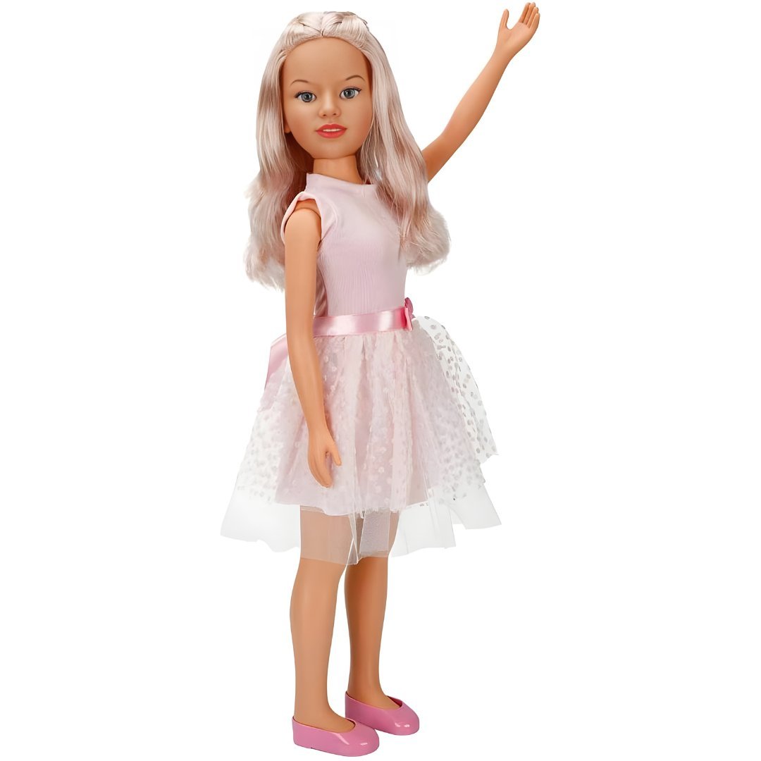 Clara 80cm party doll with pink or blue dress and blonde hair – Beirut