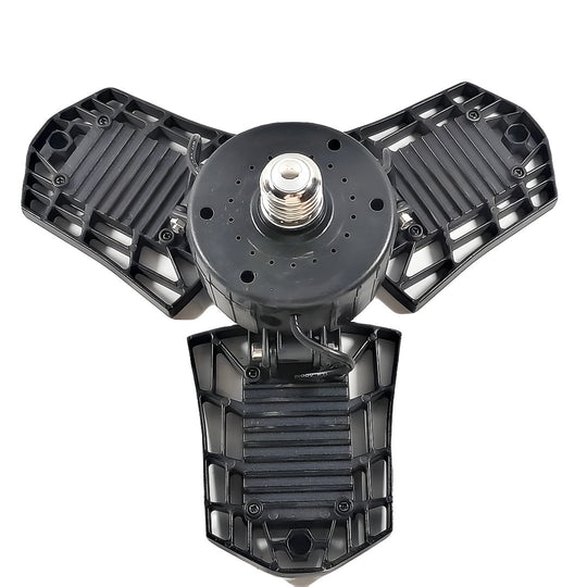 Werklamp Spotlight Draaibare LED Panelen E27 Fitting Zwart