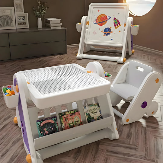 Adjustable Premium HDPE Multifunction Desk: Creative Play & Study