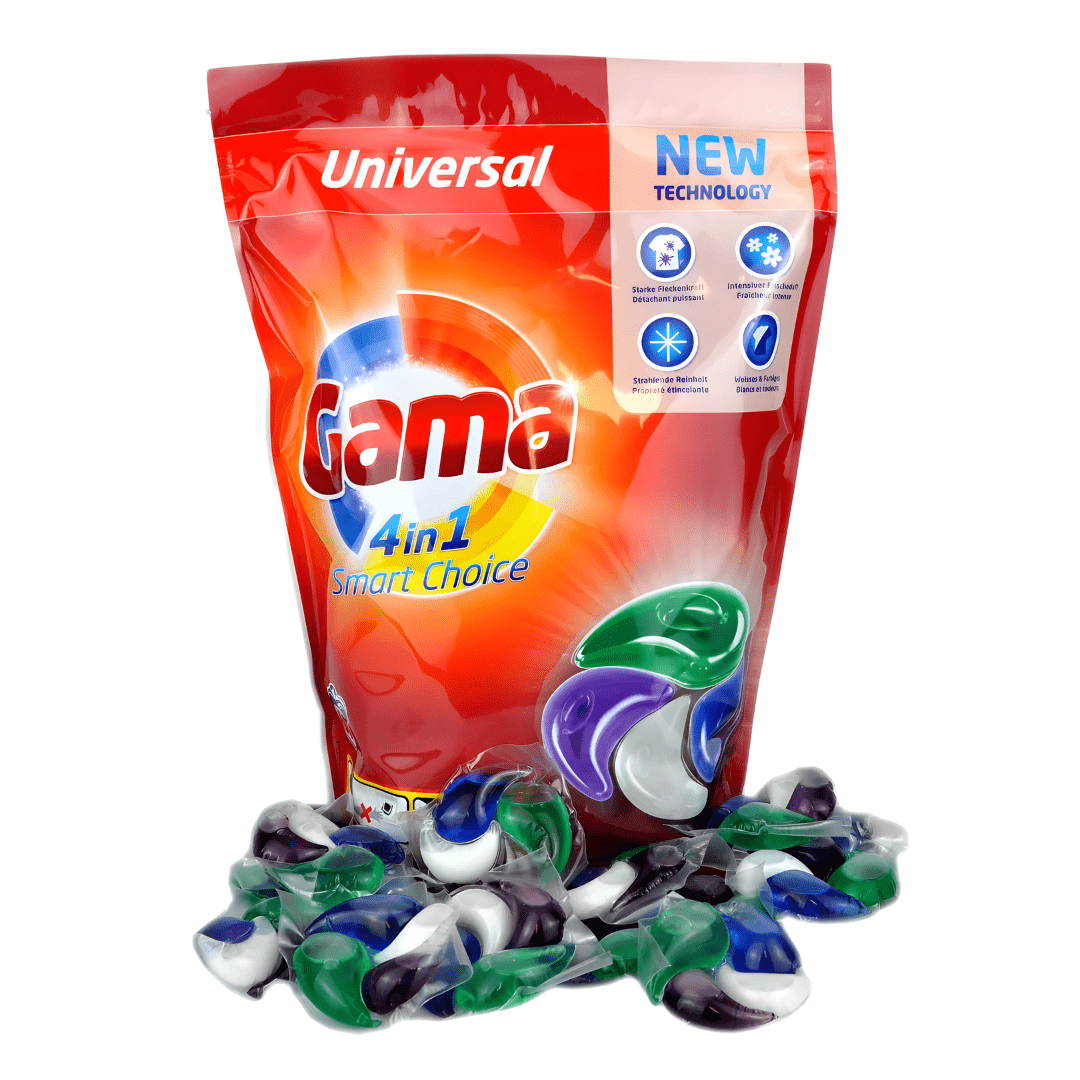 GAMA 4in1 Universal Laundry Capsules – 60 Pods | Made Spain