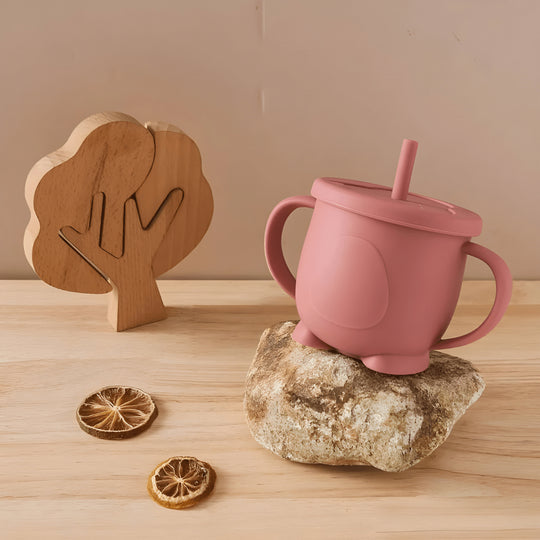 Penguin Silicone Sippy Cup – 150ml Educational Baby Training Cup