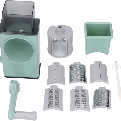 3-in-1 vegetable slicer with stainless steel drum blades for Lebanese kitchens