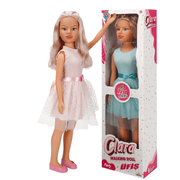 Clara 80cm party doll with pink or blue dress and blonde hair – Beirut