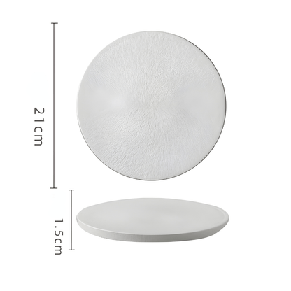 Modern Ceramic Serving Plate for Steak & Sushi – 21 or 25 Cm