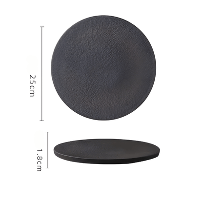 Modern Ceramic Serving Plate for Steak & Sushi – 21 or 25 Cm