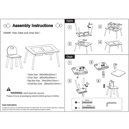 Montessori Wooden Sensory Activity Table with Covered Bins
