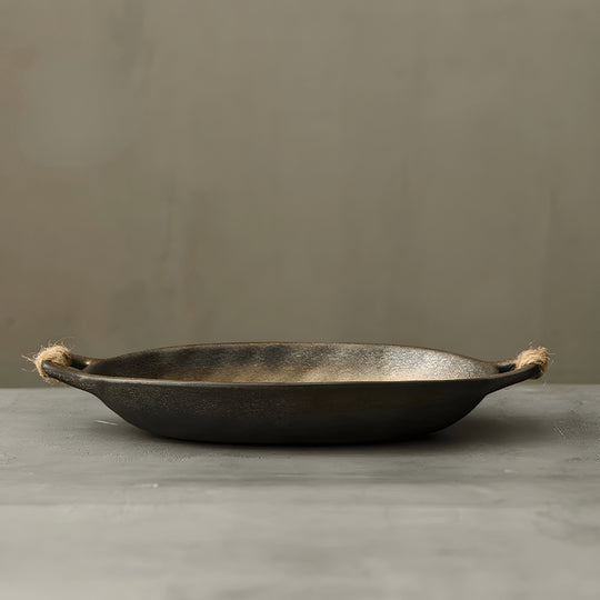 Handmade coarse pottery dinnerware set – plate, bowl & tray for Beirut homes