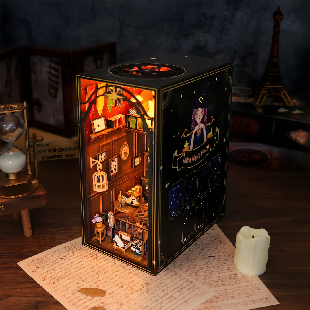 DIY Mira Magic House Booknook Series Miniature Kit with LED Light & Music Box – Beirut Lebanon