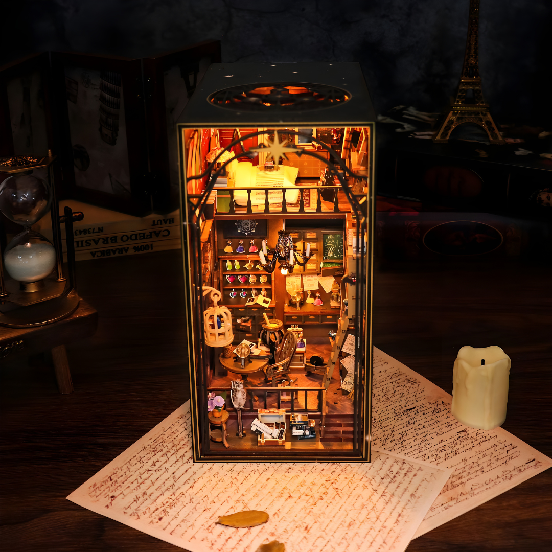 DIY Mira Magic House Booknook Series Miniature Kit with LED Light & Music Box – Beirut Lebanon