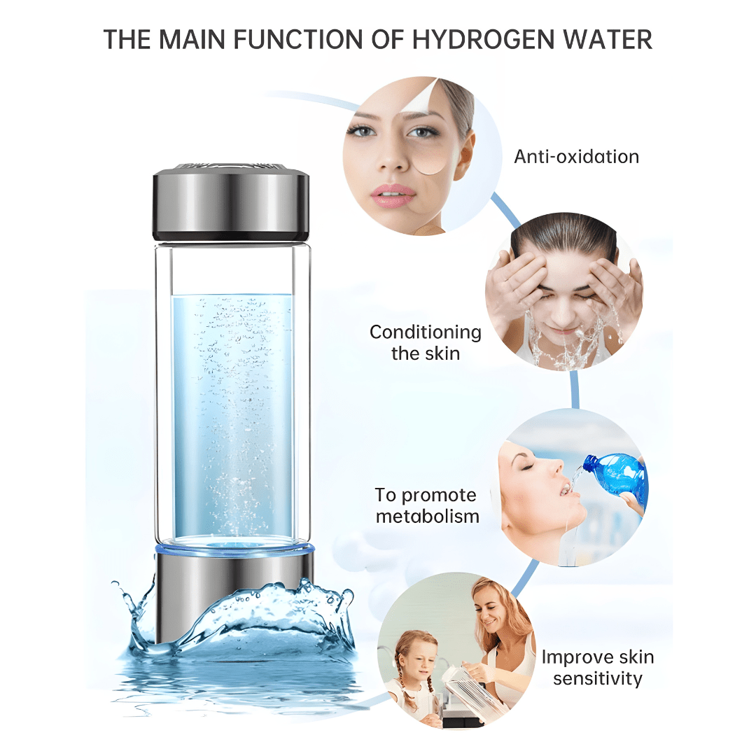 Hydrogen water bottle benefits – anti-oxidation, skin care, metabolism boost – available in Beirut Lebanon