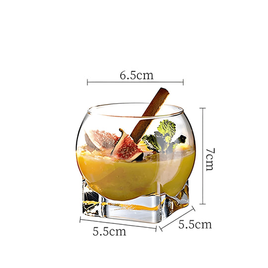 230ml clear glass dessert cup for sweets and appetizers Beirut Lebanon