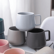 Modern matte ceramic mug 320ml – pink, grey, beige – coffee tea cup available in Beirut Lebanon