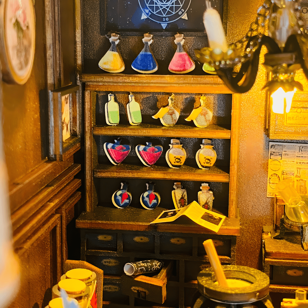 DIY Mira Magic House Booknook Series Miniature Kit with LED Light & Music Box – Beirut Lebanon