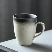 Handmade 320ml porcelain mug with gradient matte finish, available in multiple colors, perfect for coffee or tea
