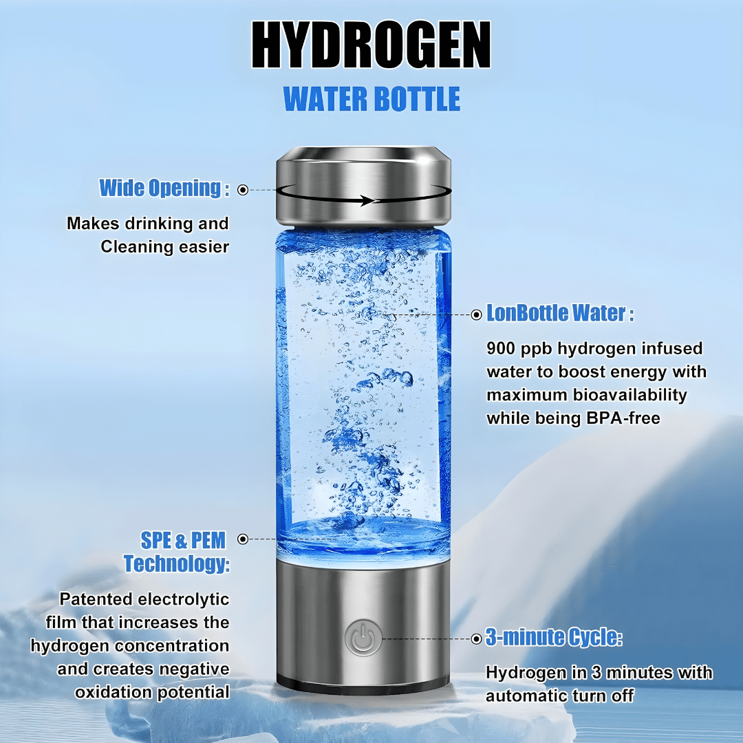 Hydrogen water bottle benefits – anti-oxidation, skin care, metabolism boost – available in Beirut Lebanon