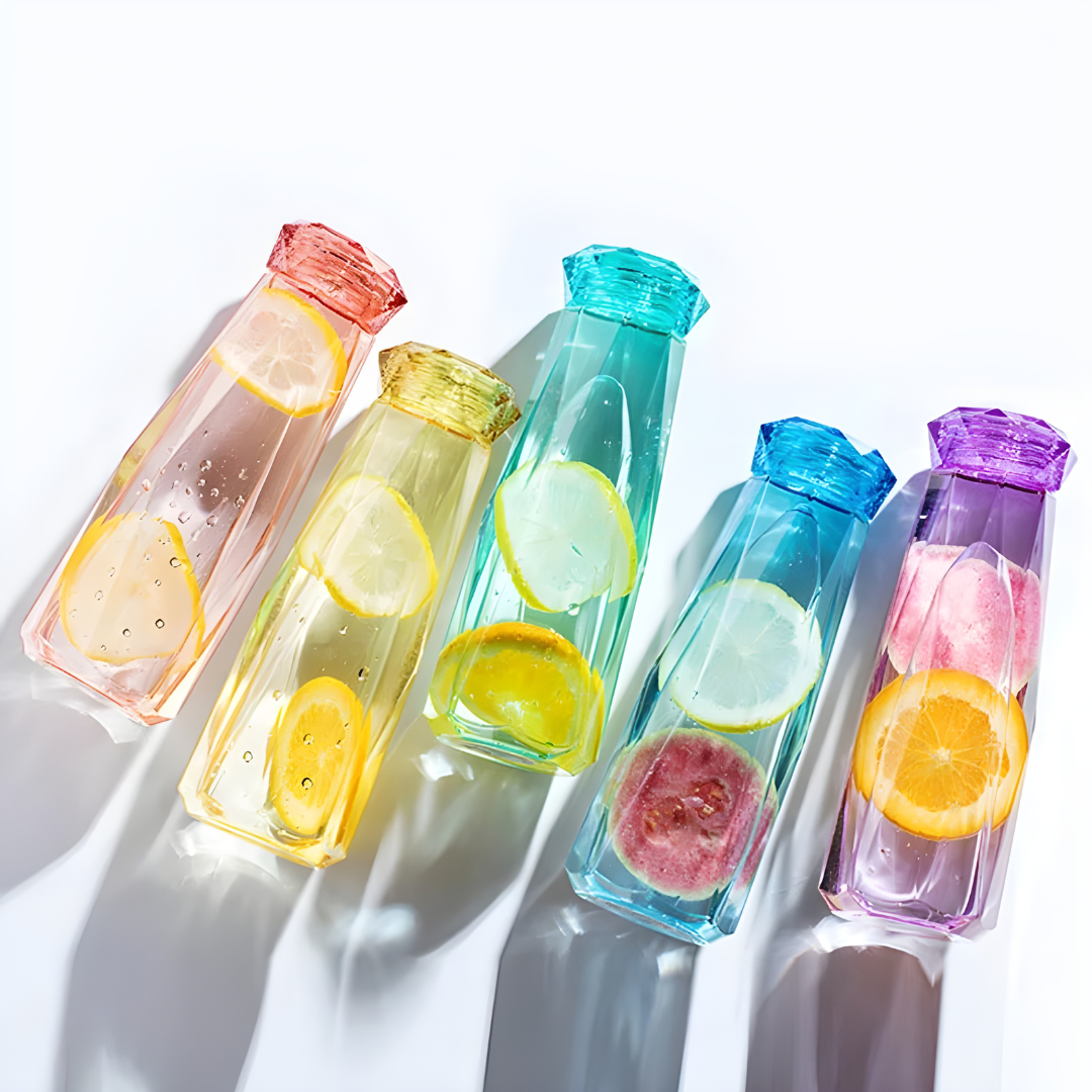 500ml Stylish Glass Bottle with Lid