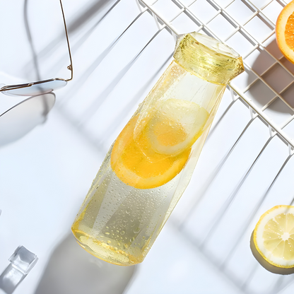 500ml Stylish Glass Bottle with Lid