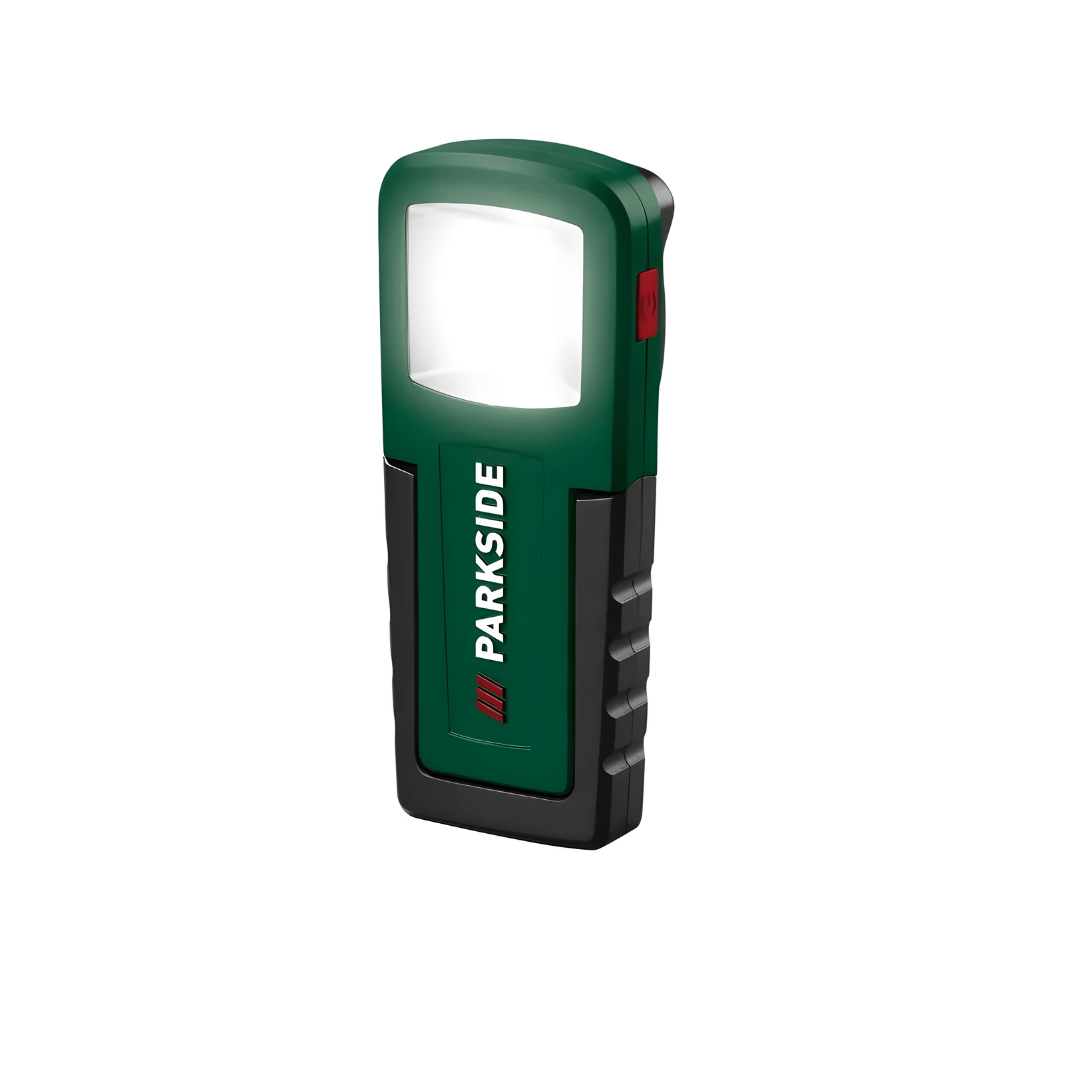 Parkside cordless LED work lamp with USB charging and 5 modes