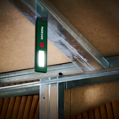 Parkside cordless LED work lamp with USB charging and 5 modes