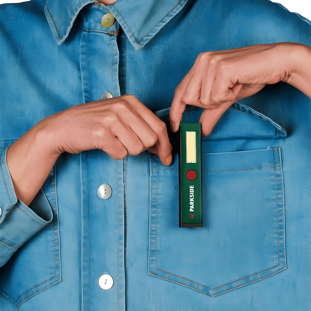 Parkside cordless LED work lamp with USB charging and 5 modes