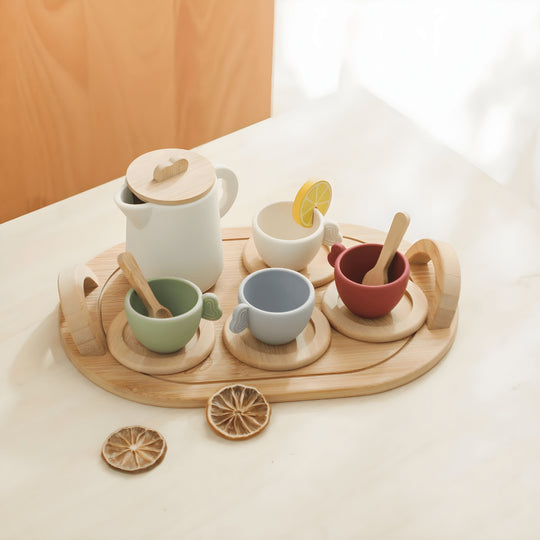 Houten theekransset voor kinderen