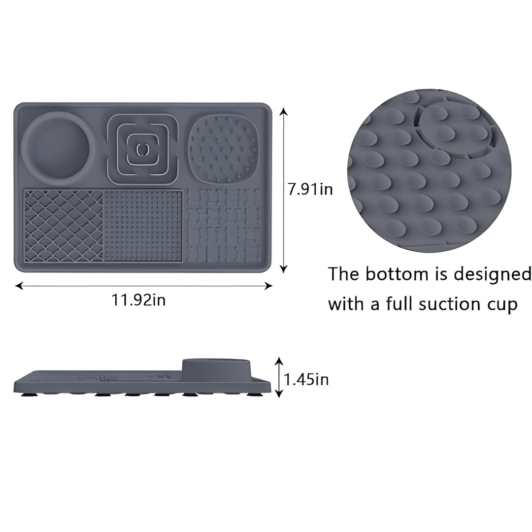 BPA-free silicone lick mat with water bowl for cats and dogs – Beirut Lebanon